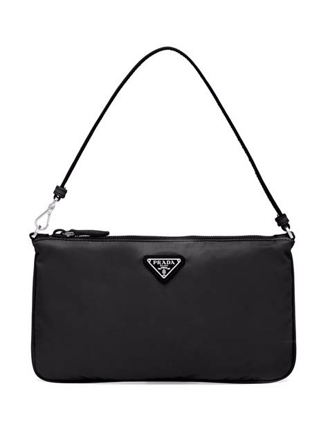 prada nylon top handle bag.